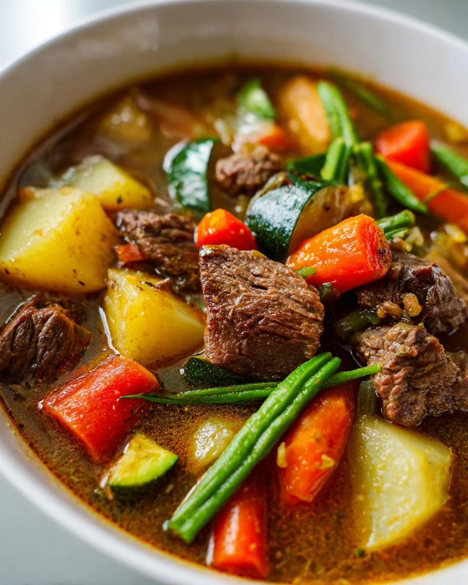 Hearty Beef Vegetable Soup Recipe Comforts in Every Bowl 3 Beef Vegetable Soup - detail 2