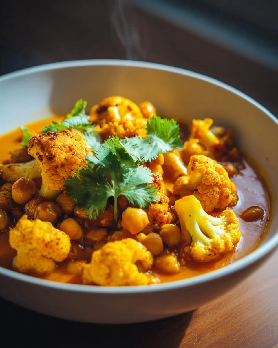 Flavorful 1-Pot Cauliflower Chickpea Curry Recipe (35 Min) 8 Cauliflower Chickpea Curry - detail 3