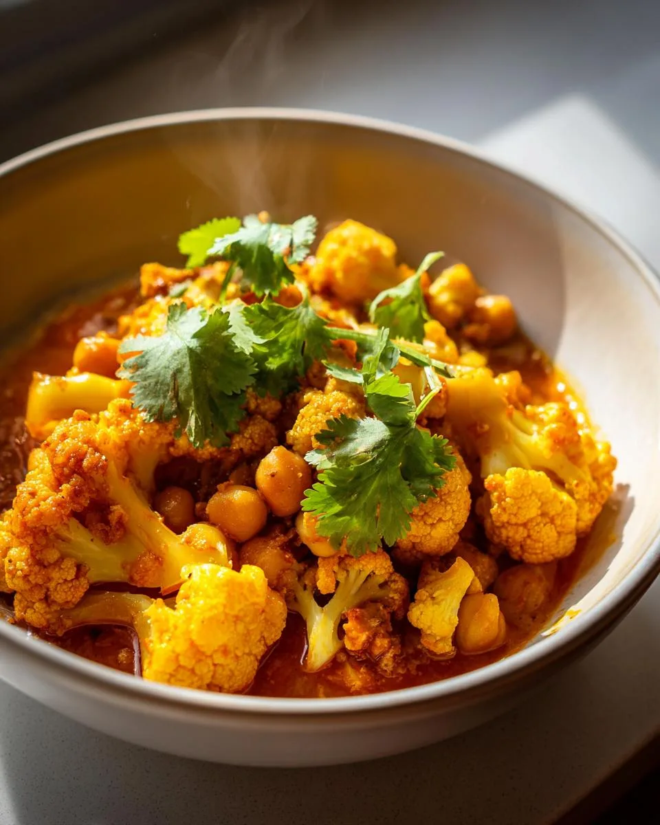 Flavorful 1-Pot Cauliflower Chickpea Curry Recipe (35 Min) 9 Cauliflower Chickpea Curry - detail 4