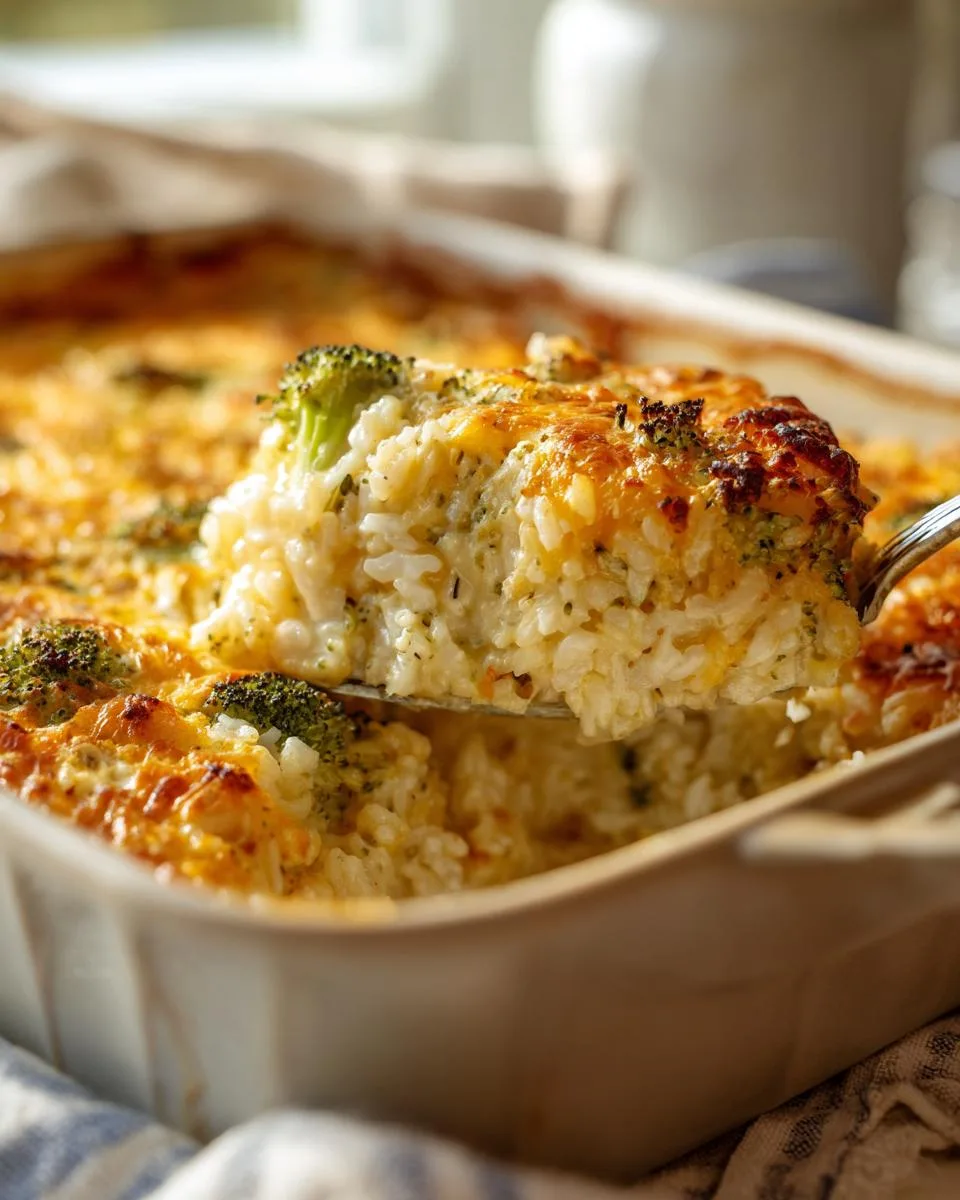 Cheesy Broccoli Rice Casserole - detail 2