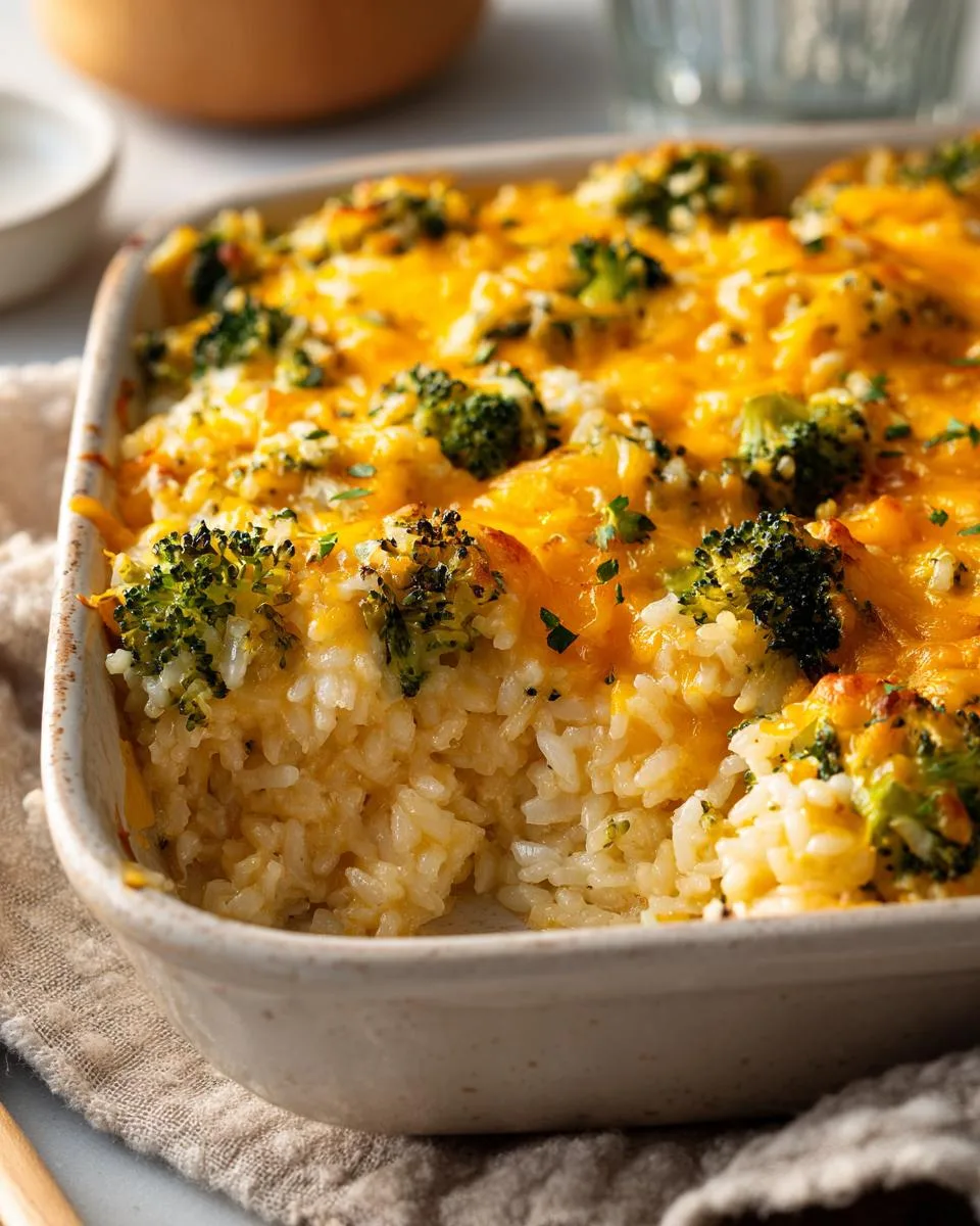 Cheesy Broccoli Rice Casserole - detail 3
