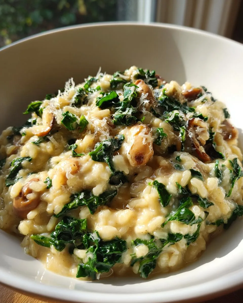 Chestnut and Kale Risotto - detail 3