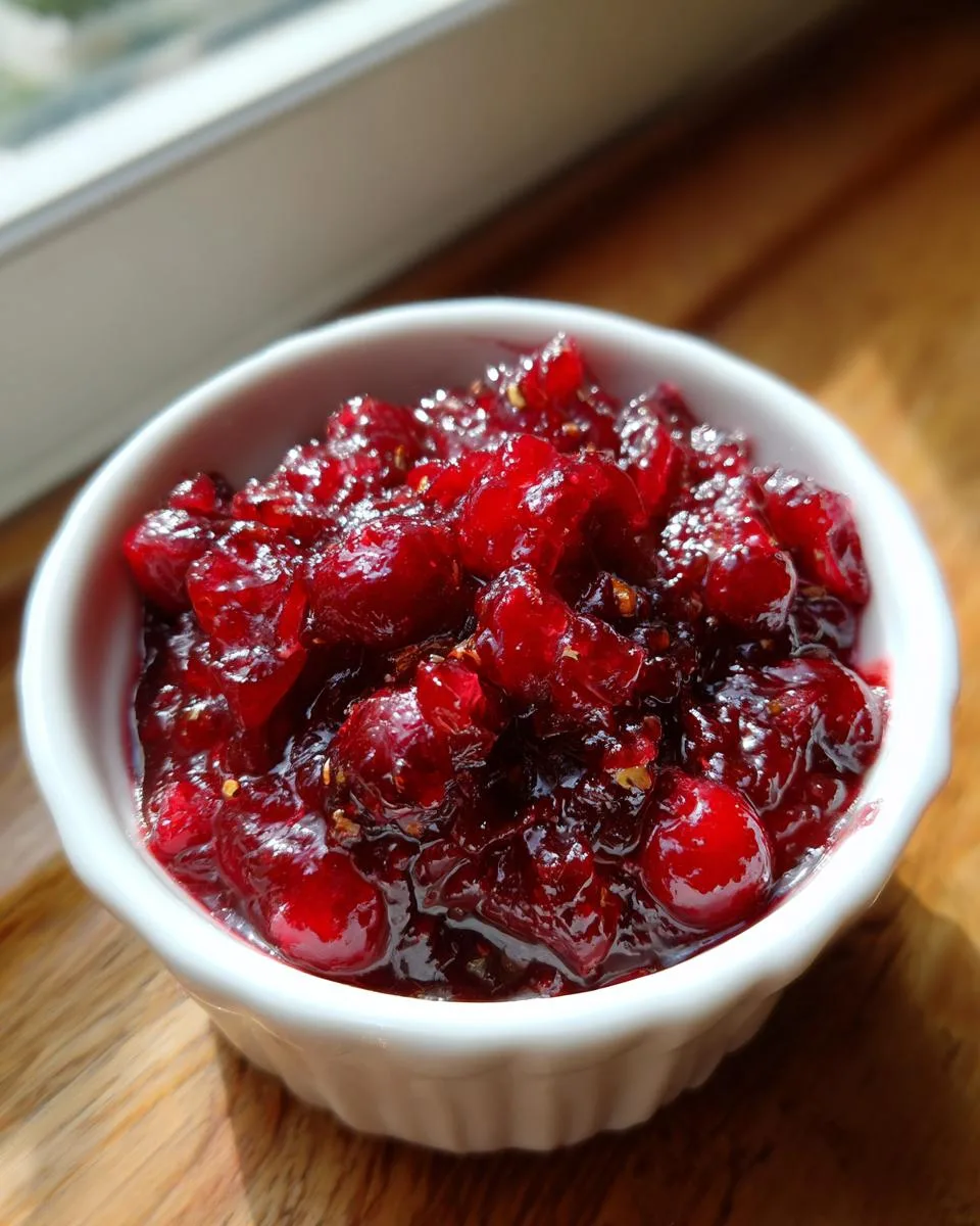 Cranberry Chutney - detail 1