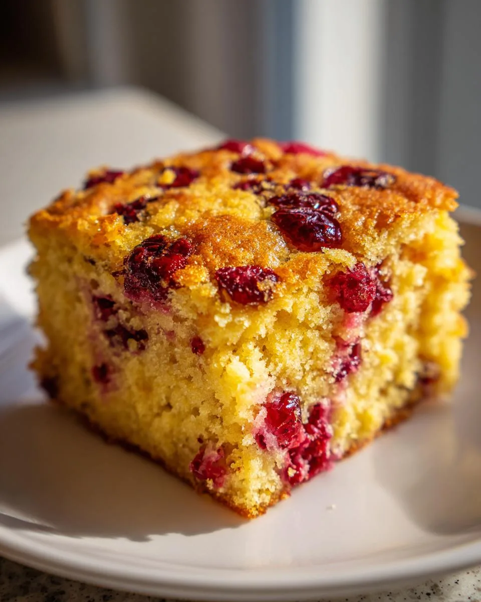 Cranberry Cornbread - detail 2