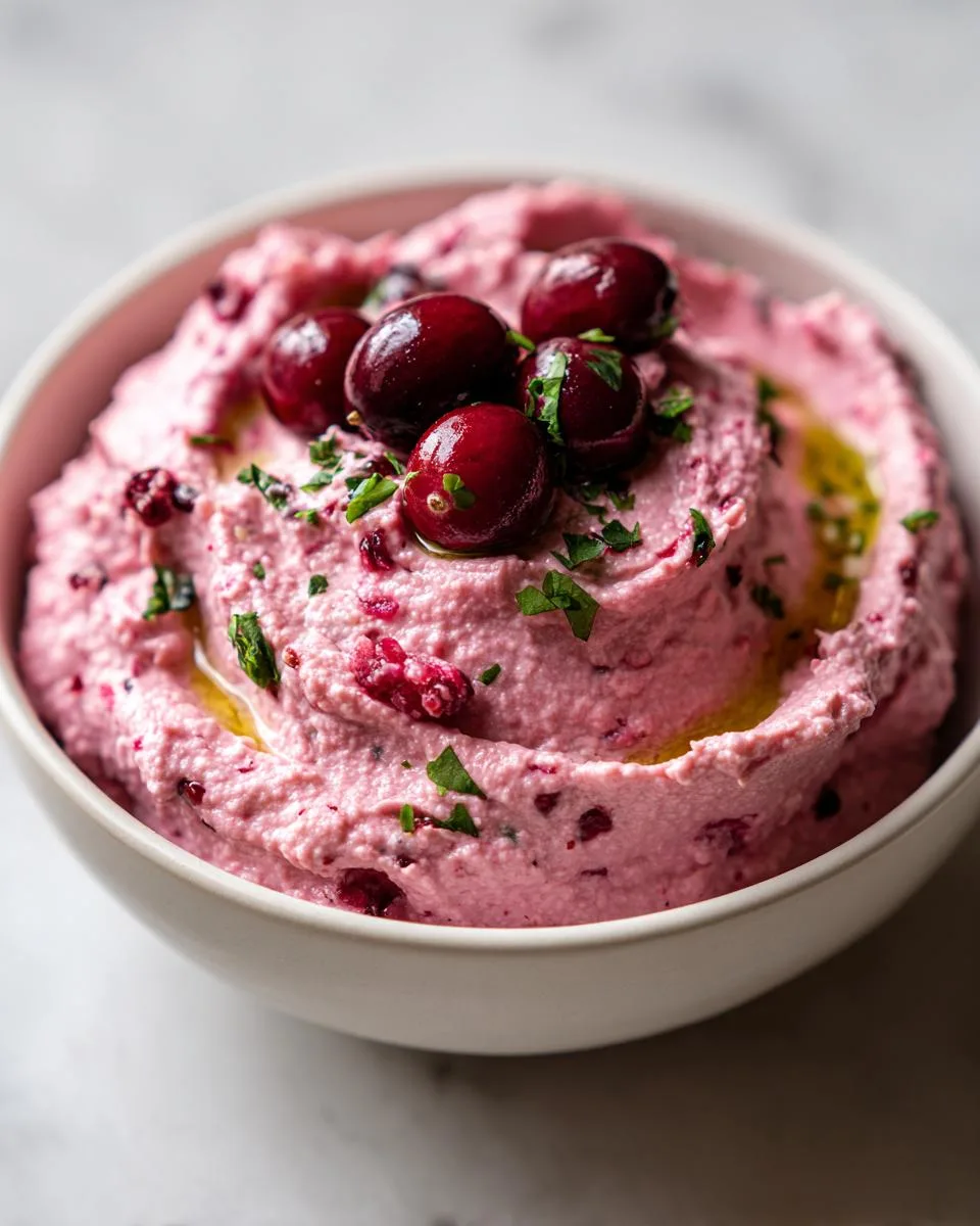 Cranberry Hummus - detail 2
