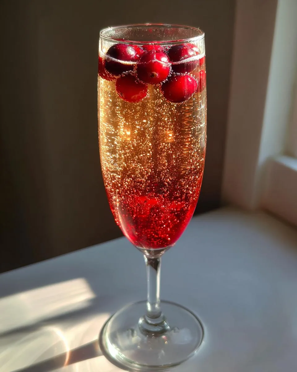 5-Minute Cranberry Mimosa Recipe for Festive Celebrations 3 Cranberry Mimosa - detail 1