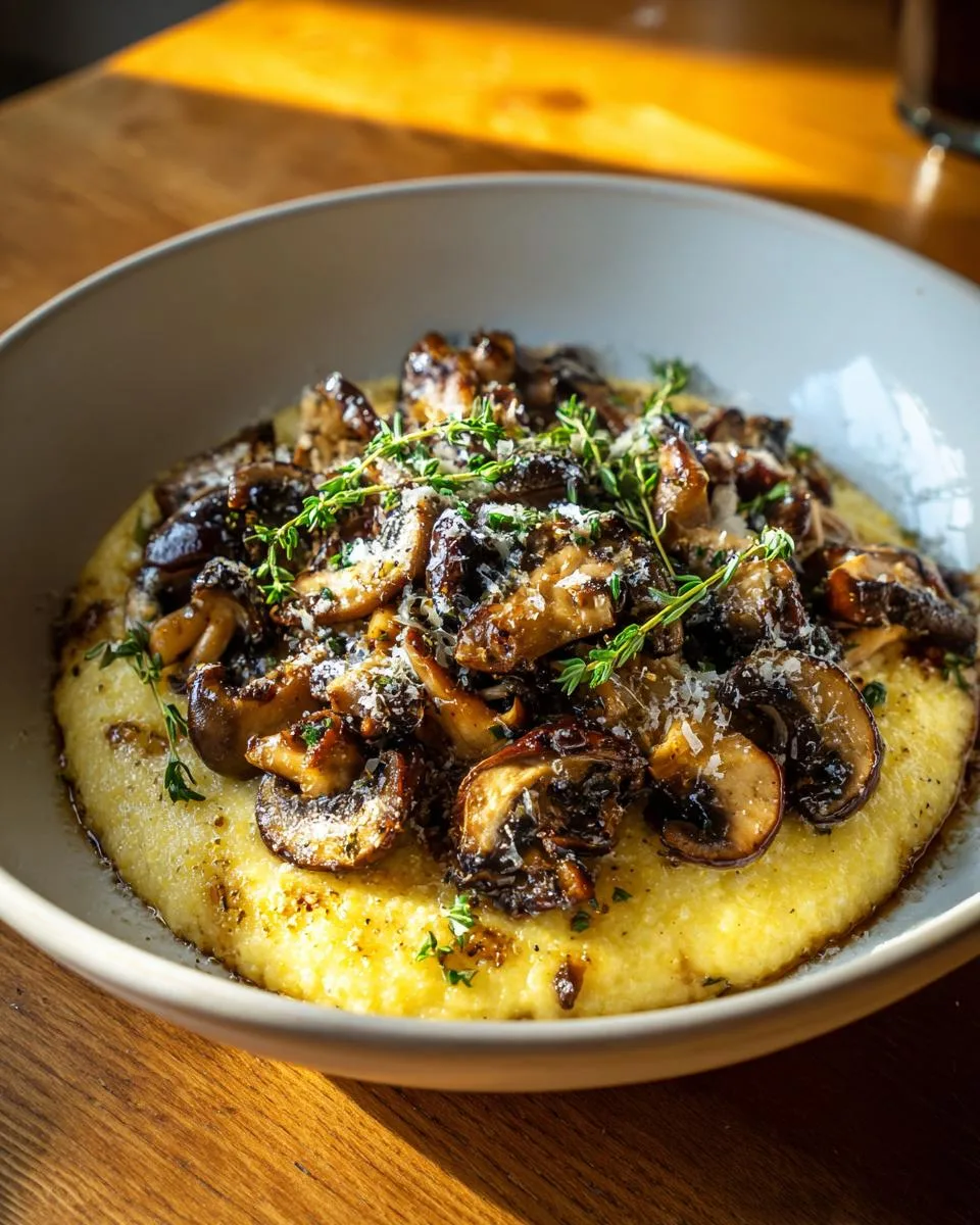 35-Minute Creamy Polenta with Wild Mushrooms - Irresistibly Delicious 8 Creamy Polenta with Wild Mushrooms - detail 3