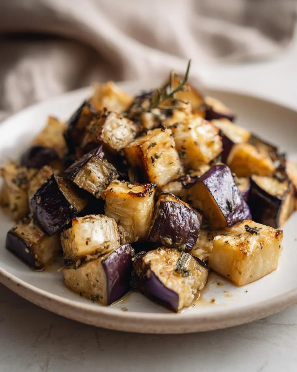Garlic Roasted Eggplant: 3 Secrets to Perfect Crispy Bites 8 Garlic Roasted Eggplant - detail 3