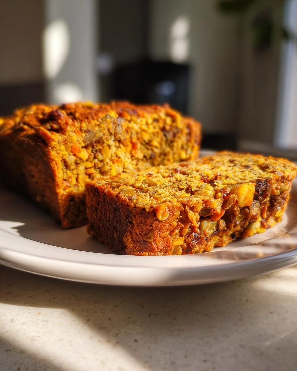 Lentil and Walnut Loaf - detail 1