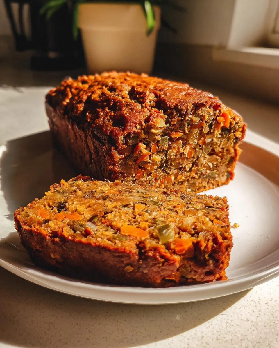 Lentil and Walnut Loaf - detail 3