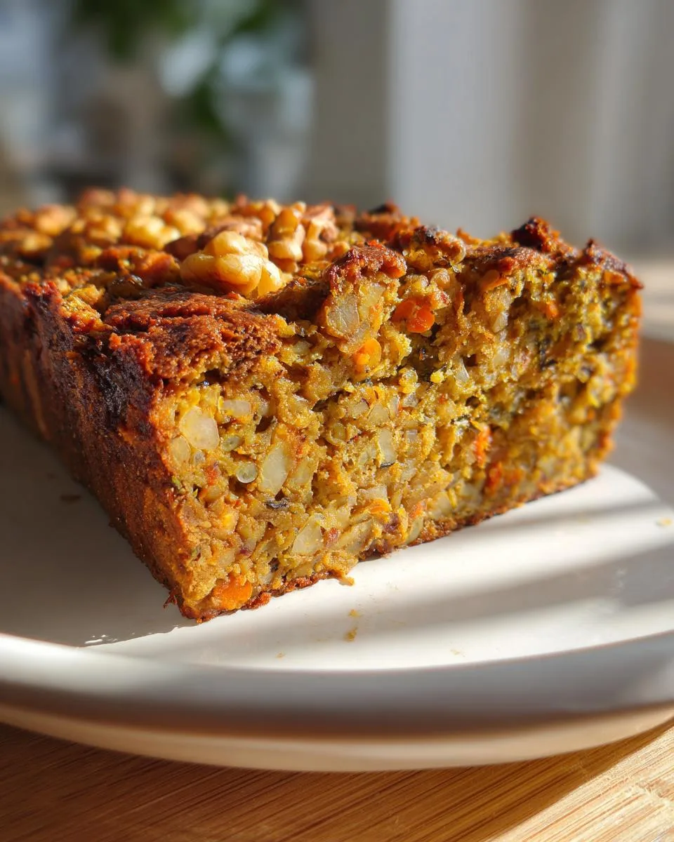 Lentil and Walnut Loaf - detail 4