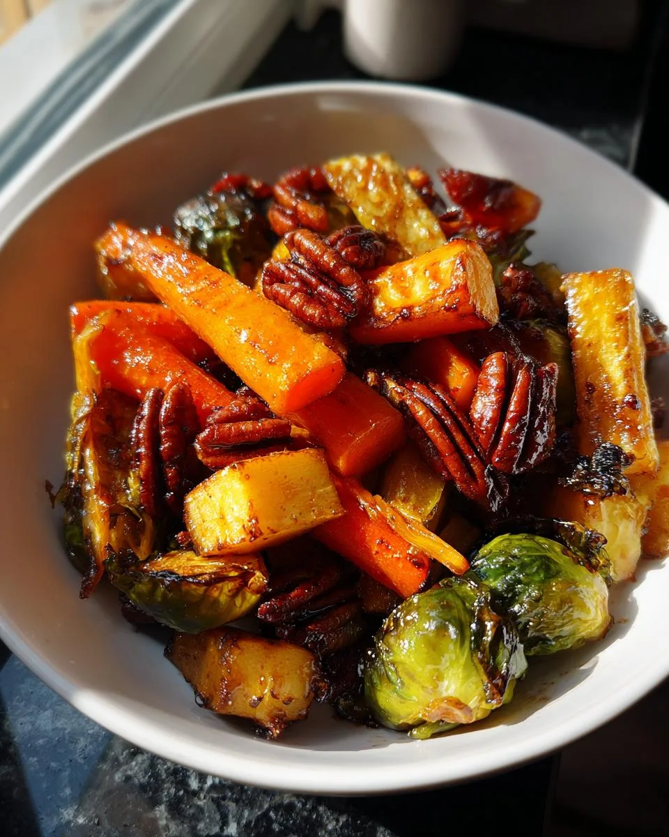 Maple Pecan Roasted Veggies - detail 2