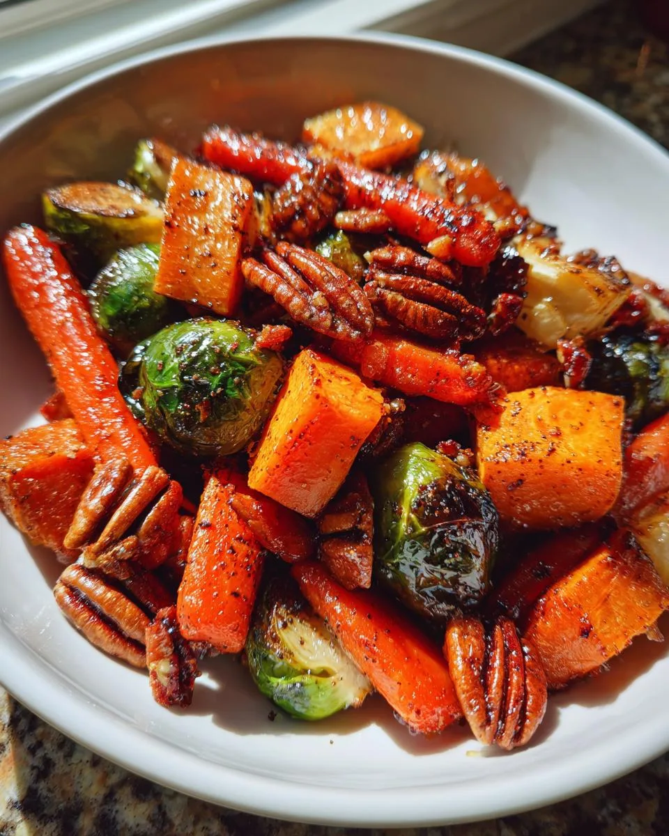 Maple Pecan Roasted Veggies - detail 3