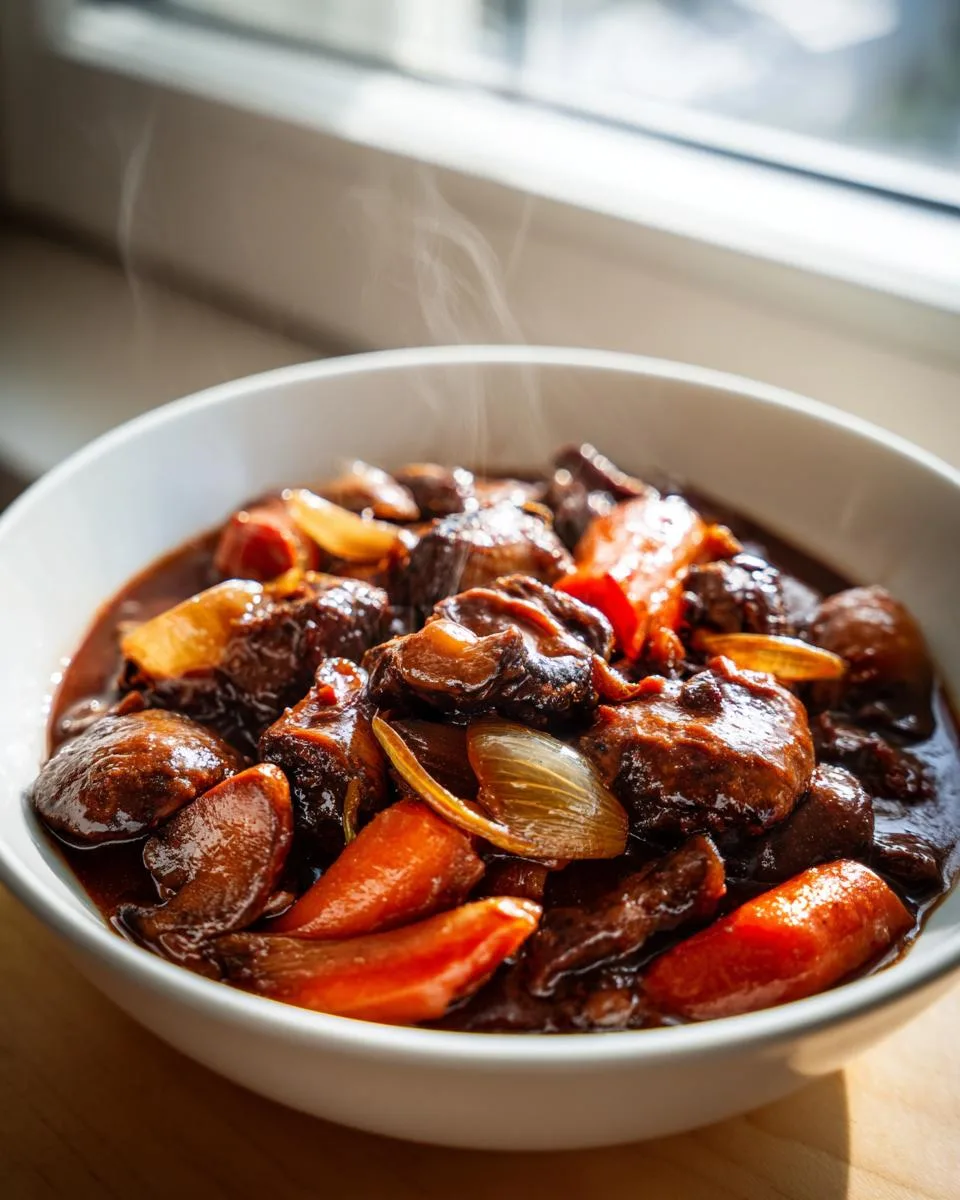Mushroom Bourguignon - detail 2