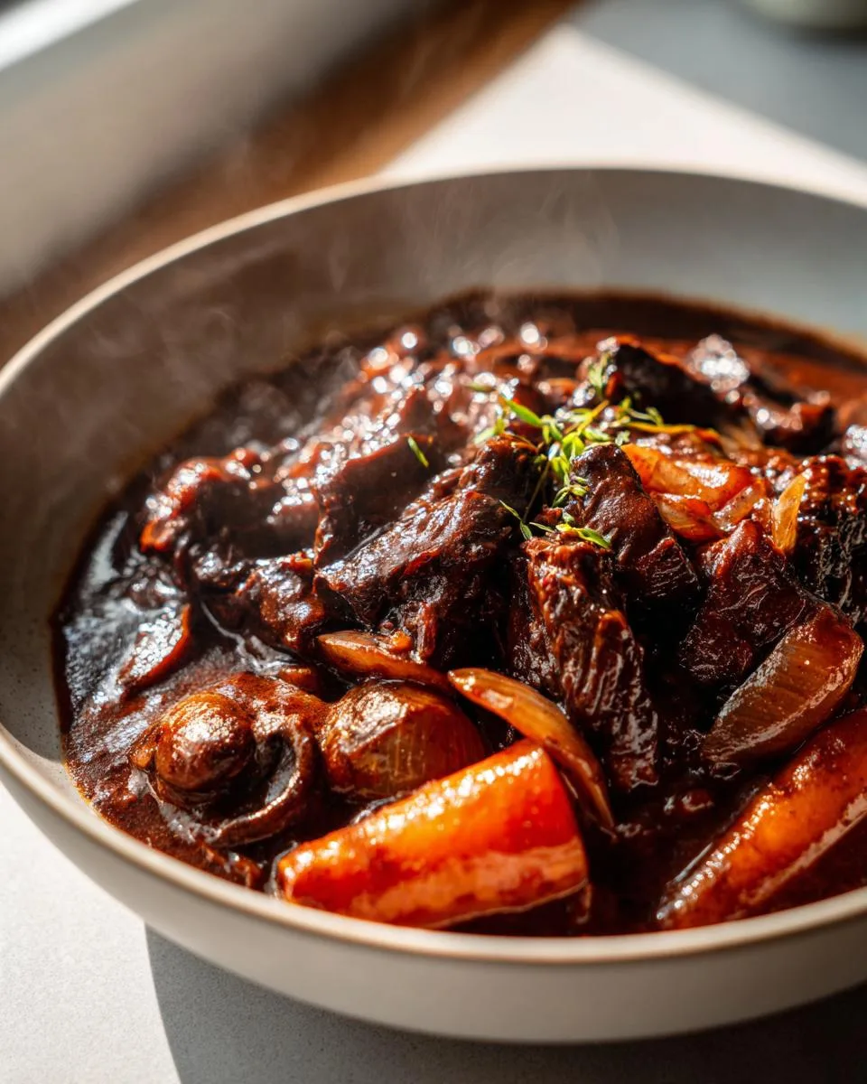 Mushroom Bourguignon - detail 1
