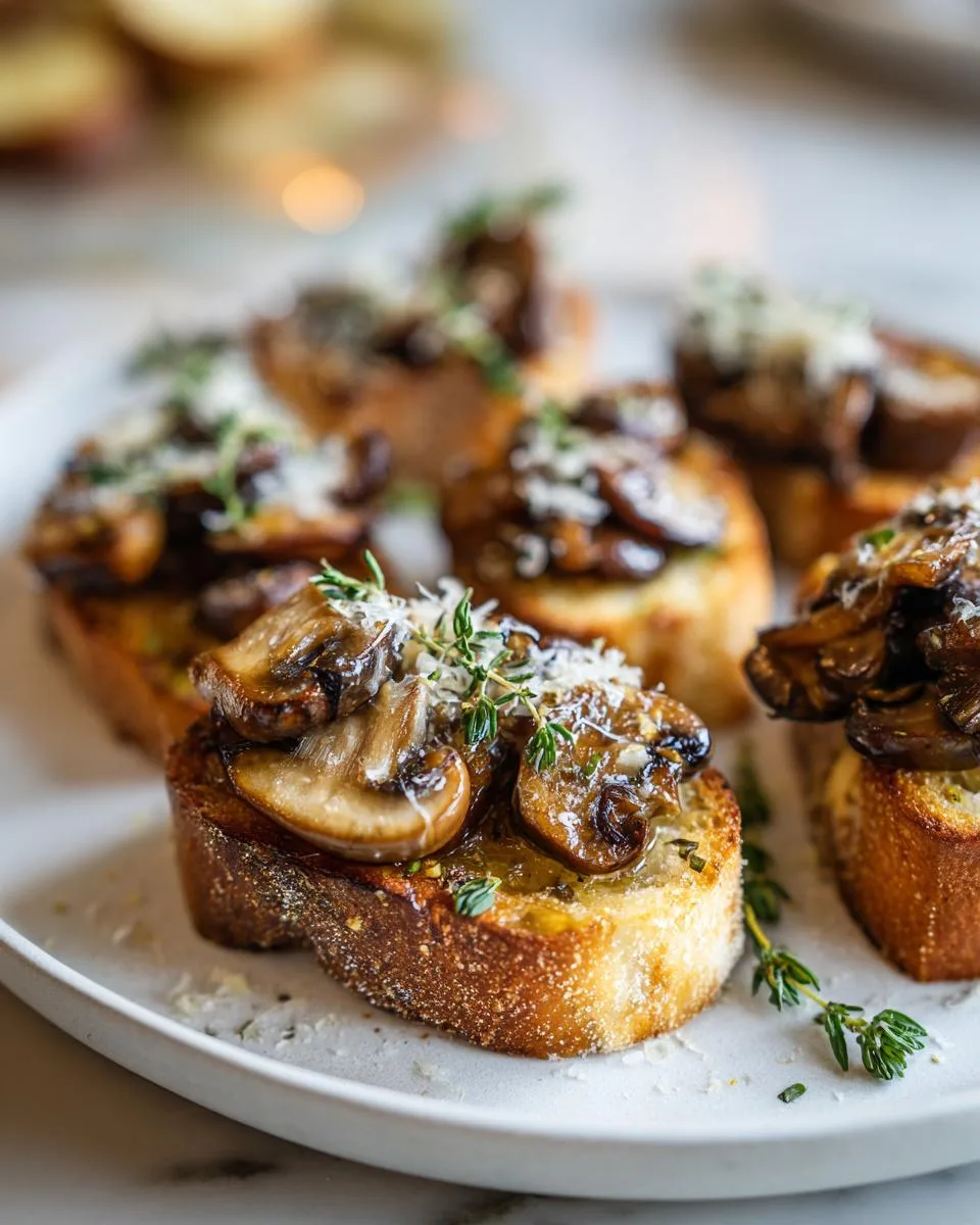 Mushroom Crostini - detail 3