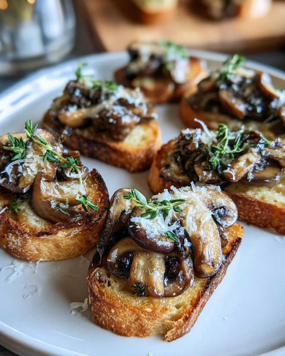 Mushroom Crostini - detail 4