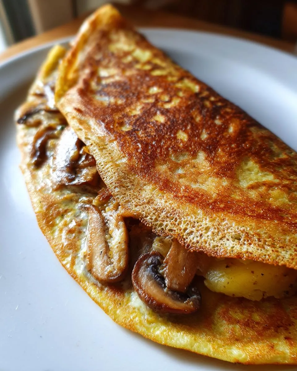 Mushroom Masala Dosa - detail 1