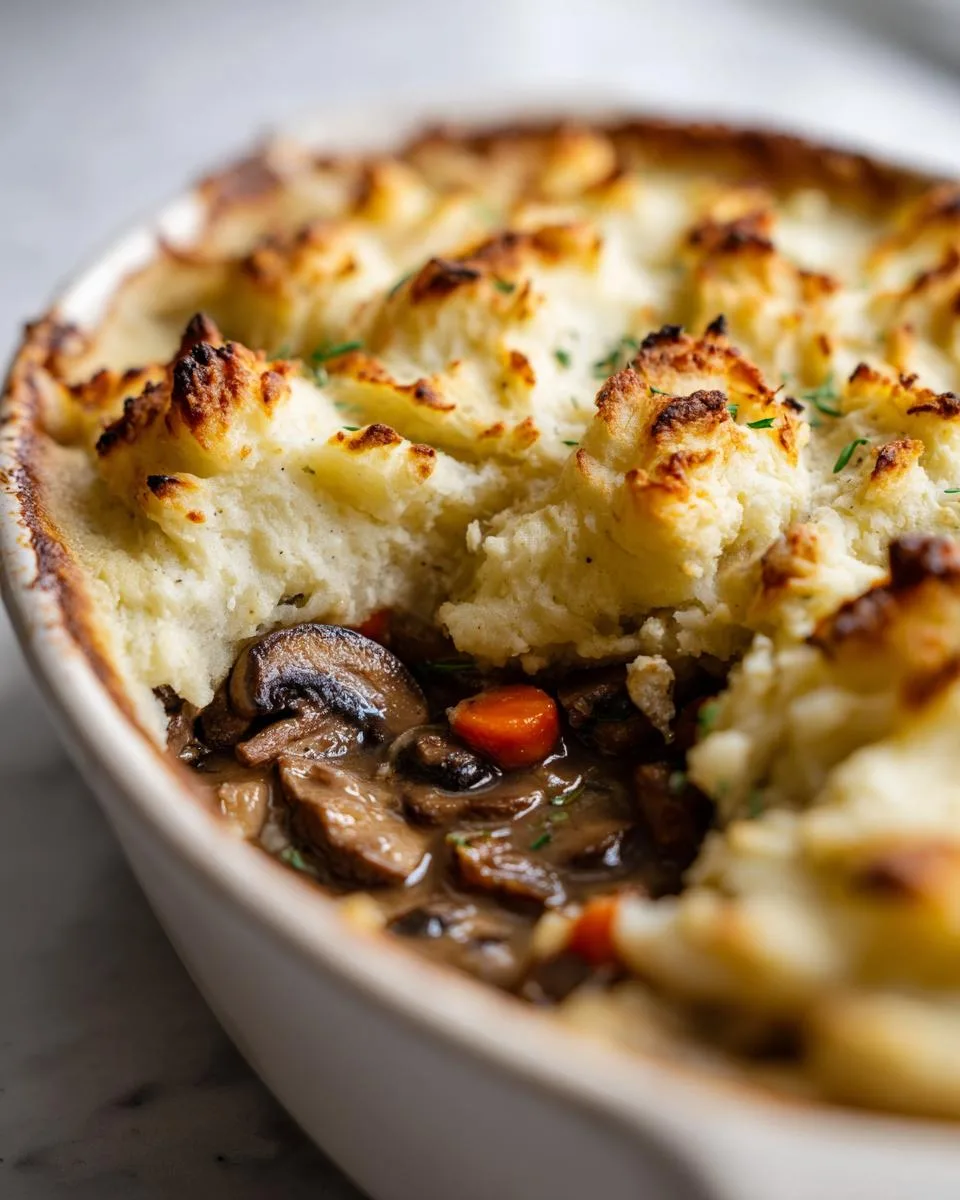 Mushroom Shepherd’s Pie - detail 1