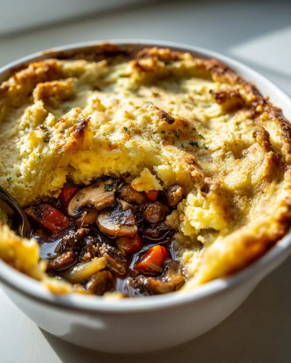 Mushroom Shepherd’s Pie - detail 2
