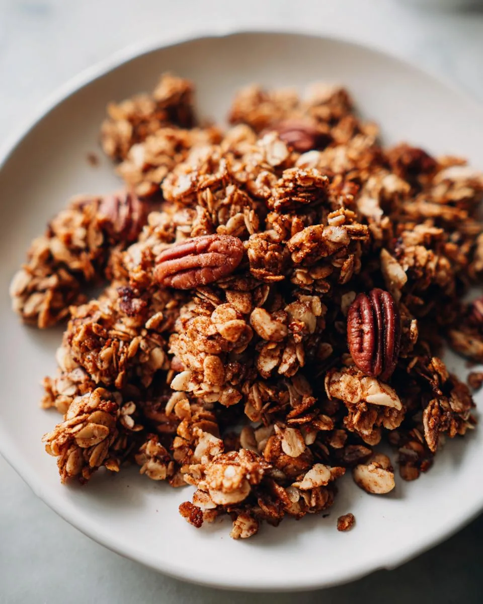 Irresistible Pecan Granola Recipe with Perfect Crunch Clusters 9 Pecan Granola - detail 4