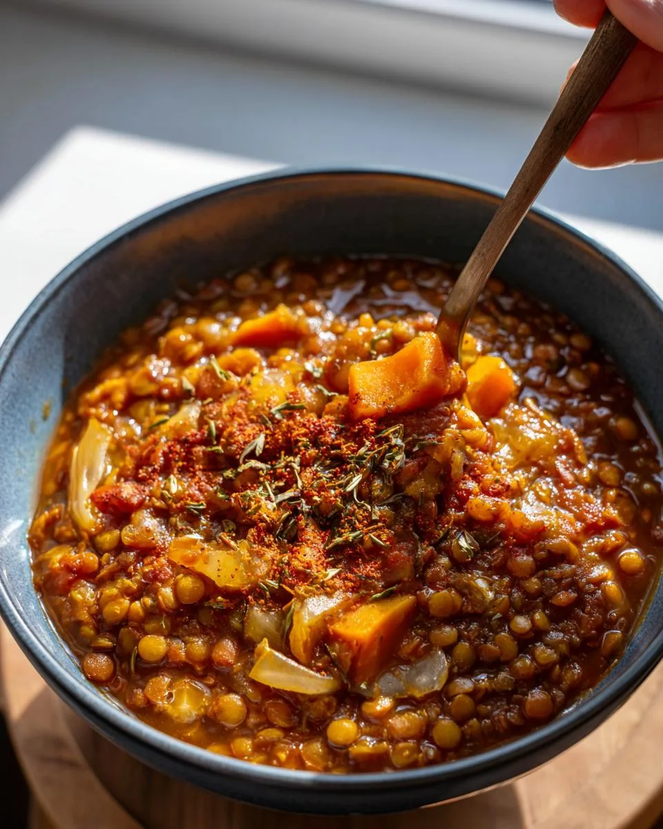 Pumpkin and Lentil Chili - detail 1