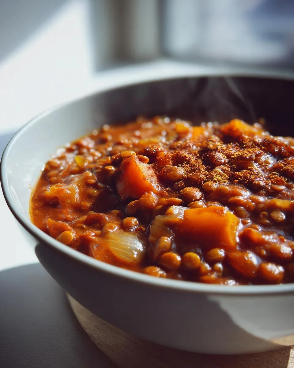 Pumpkin and Lentil Chili - detail 2