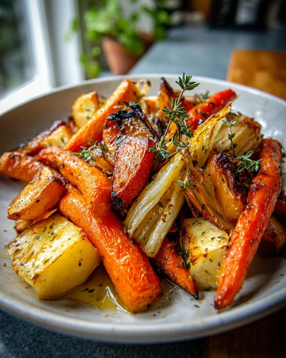 Roasted Root Vegetables with Apples - detail 3