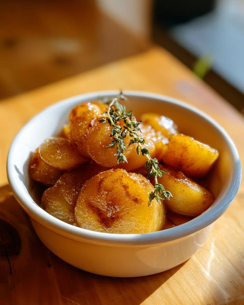 Sautéed Apples with Cinnamon and Thyme - detail 1