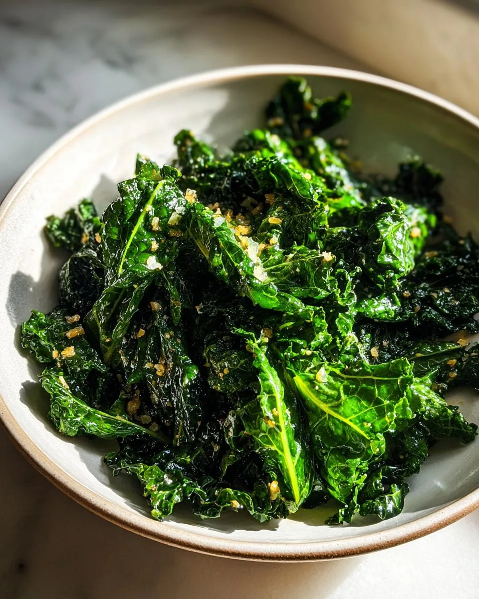 Sautéed Kale with Garlic - detail 1