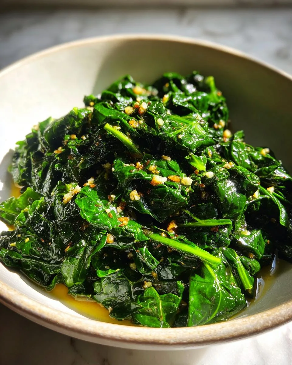 Sautéed Kale with Garlic - detail 2