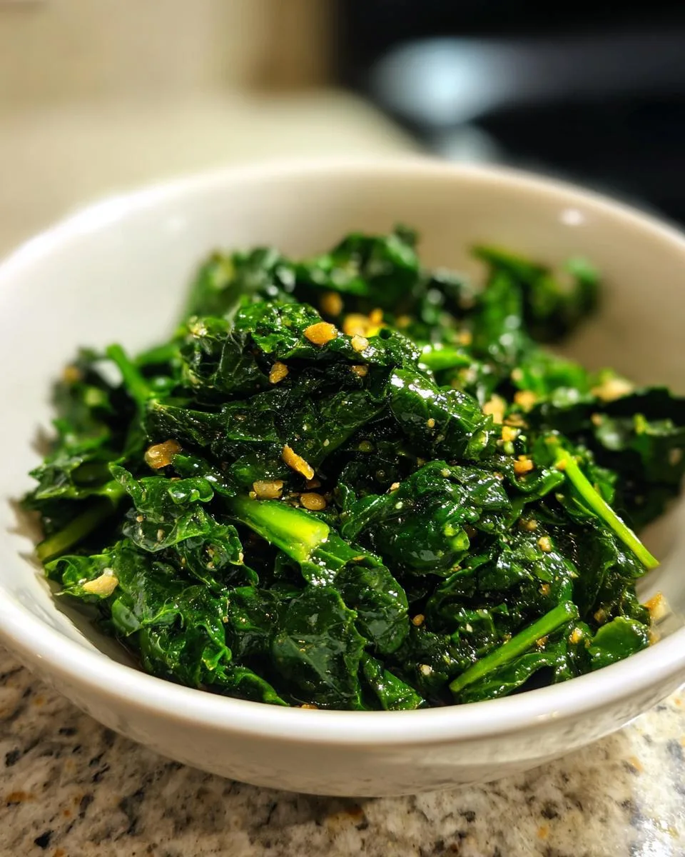 Sautéed Kale with Garlic - detail 3
