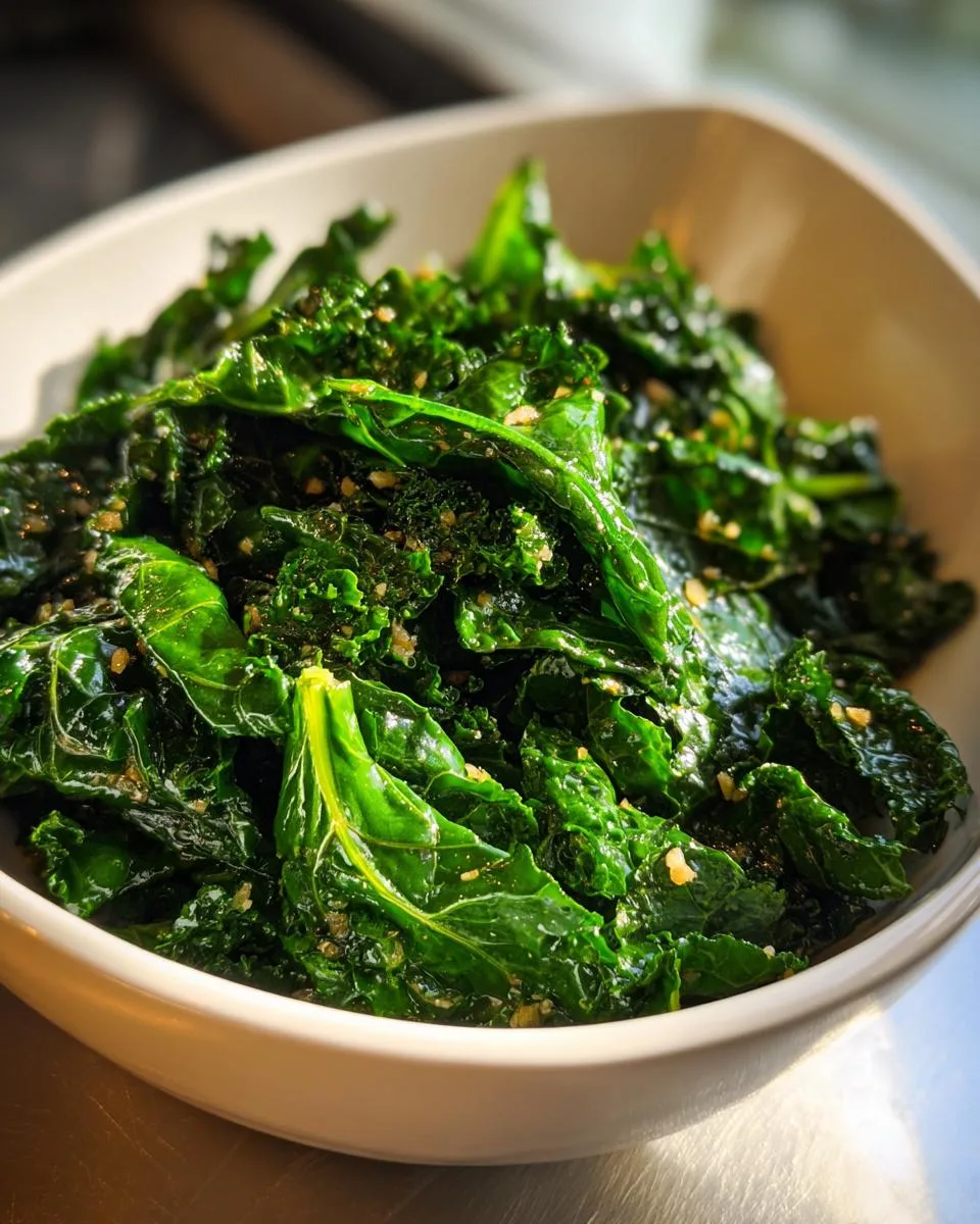 Sautéed Kale with Garlic - detail 4