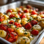 Sheet Pan Caprese Gnocchi