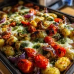 40-Minute Sheet Pan Gnocchi Pesto Bake for Effortless Dinners 4 Sheet Pan Gnocchi Pesto Bake