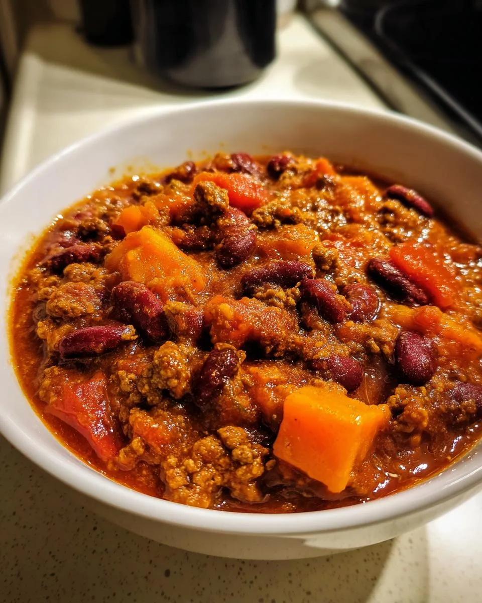 Smoky Pumpkin Beef Chili - detail 1