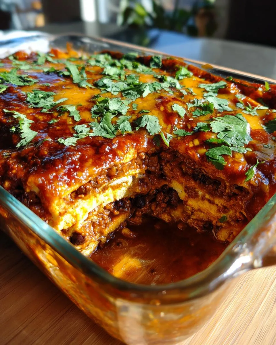 Smoky Spicy Black Bean Enchilada Bake in 40 Minutes 7 Spicy Black Bean Enchilada Bake - detail 2