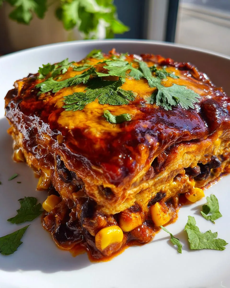 Smoky Spicy Black Bean Enchilada Bake in 40 Minutes 8 Spicy Black Bean Enchilada Bake - detail 3