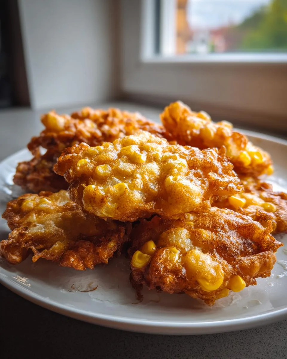 Sweet Corn Fritters - detail 1
