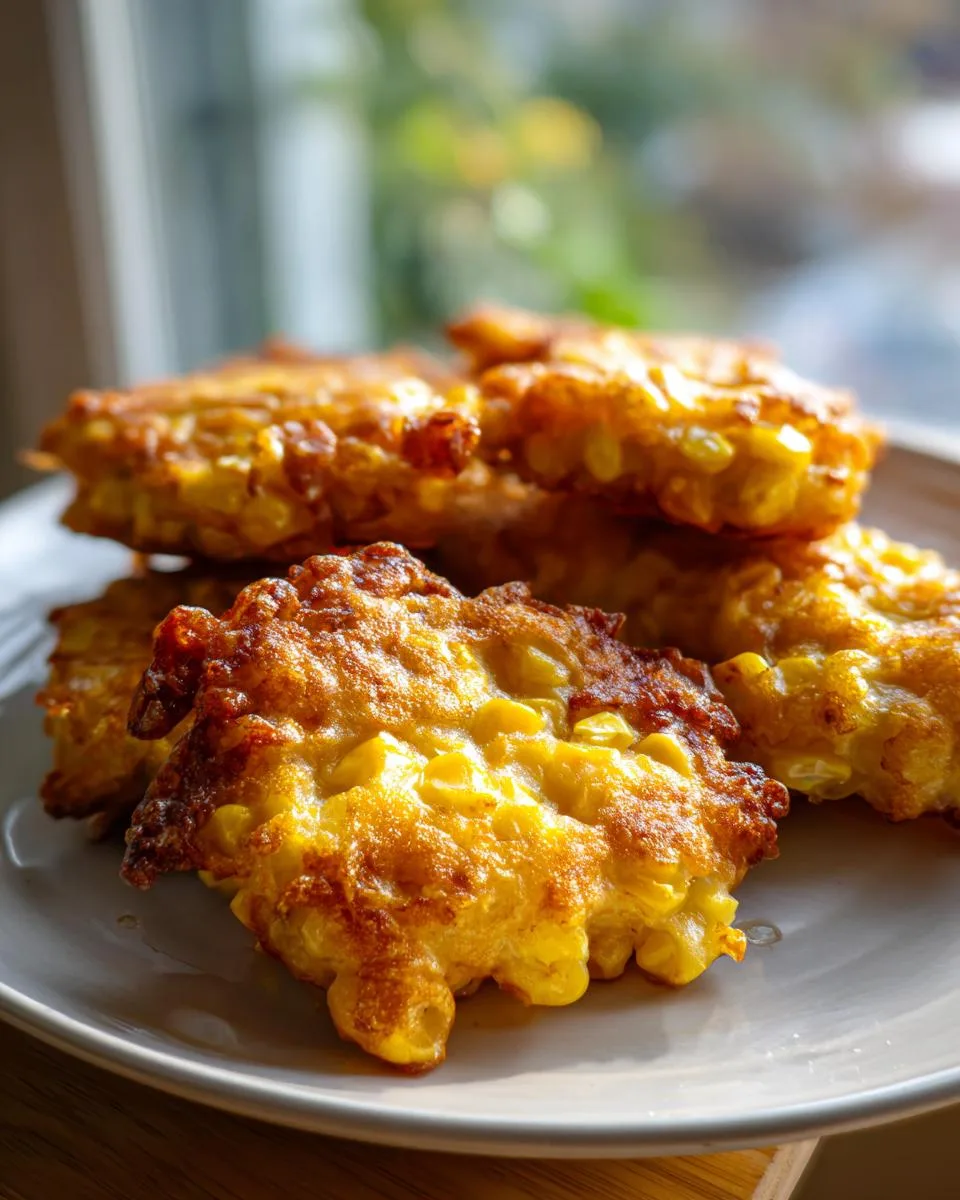 Sweet Corn Fritters - detail 2