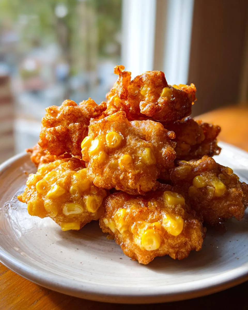 Sweet Corn Fritters - detail 3