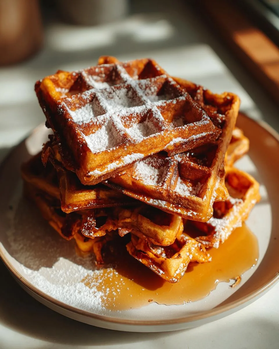 Sweet Potato Waffles - detail 1