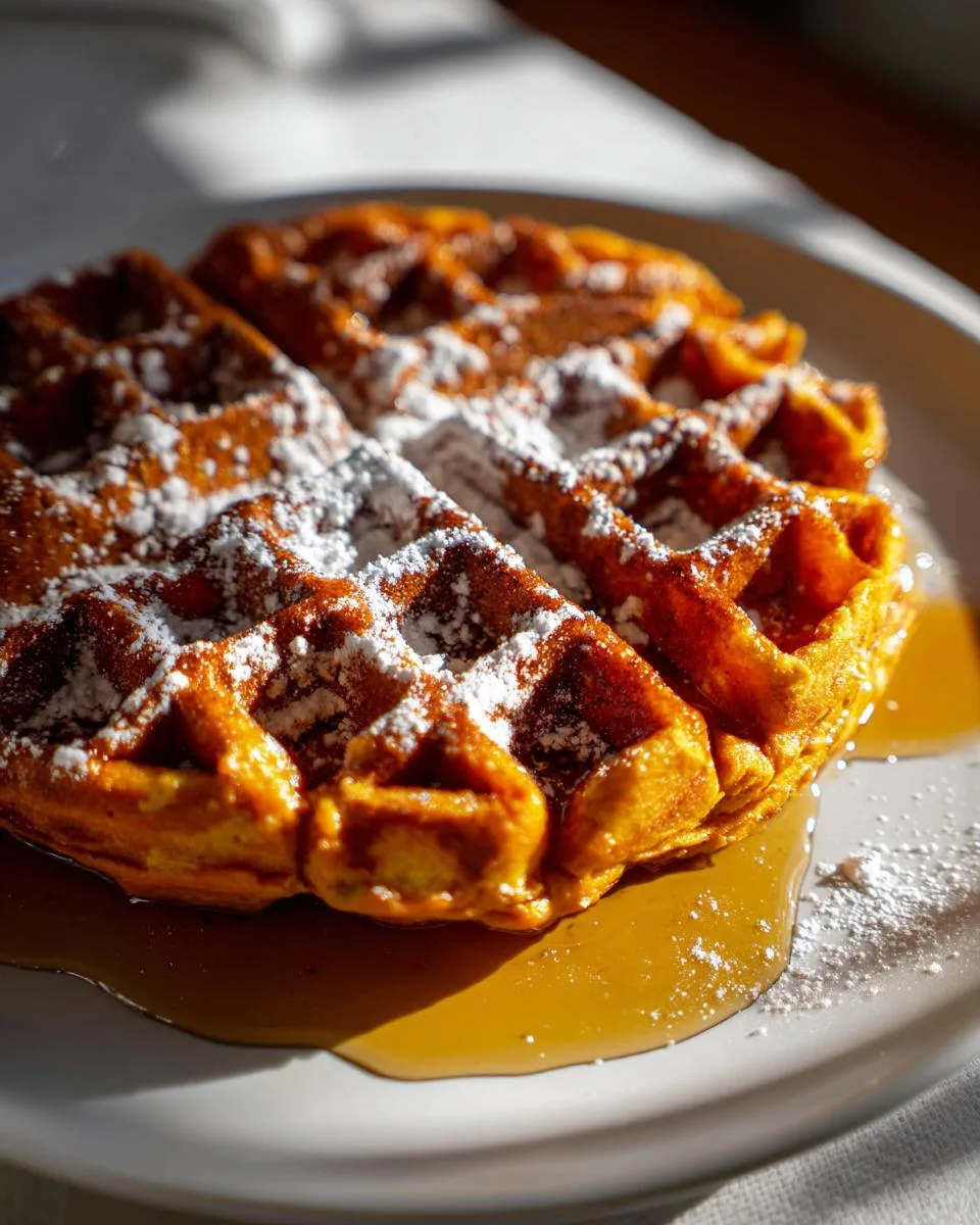 Sweet Potato Waffles - detail 3