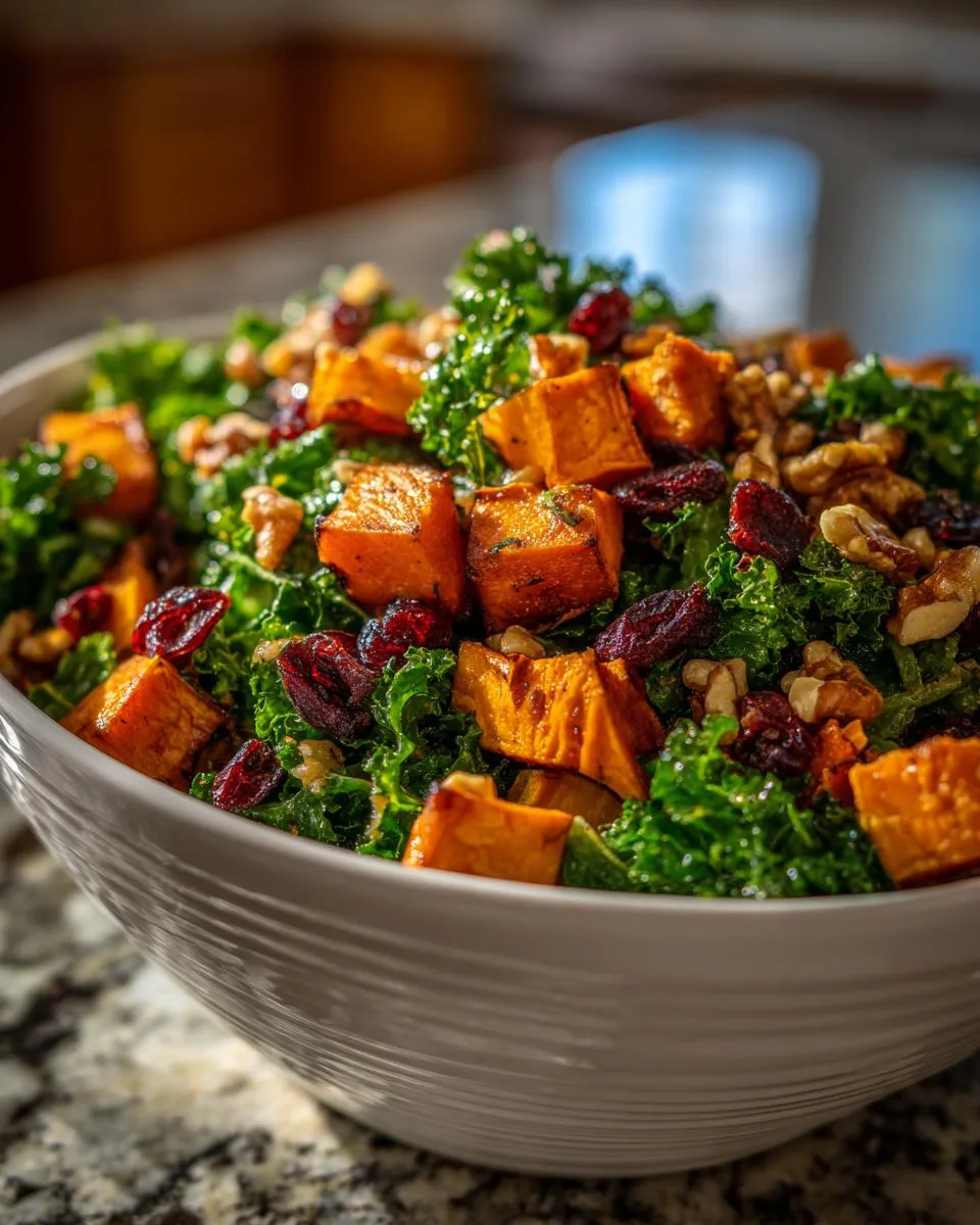 Sweet Potato and Kale Salad - detail 1