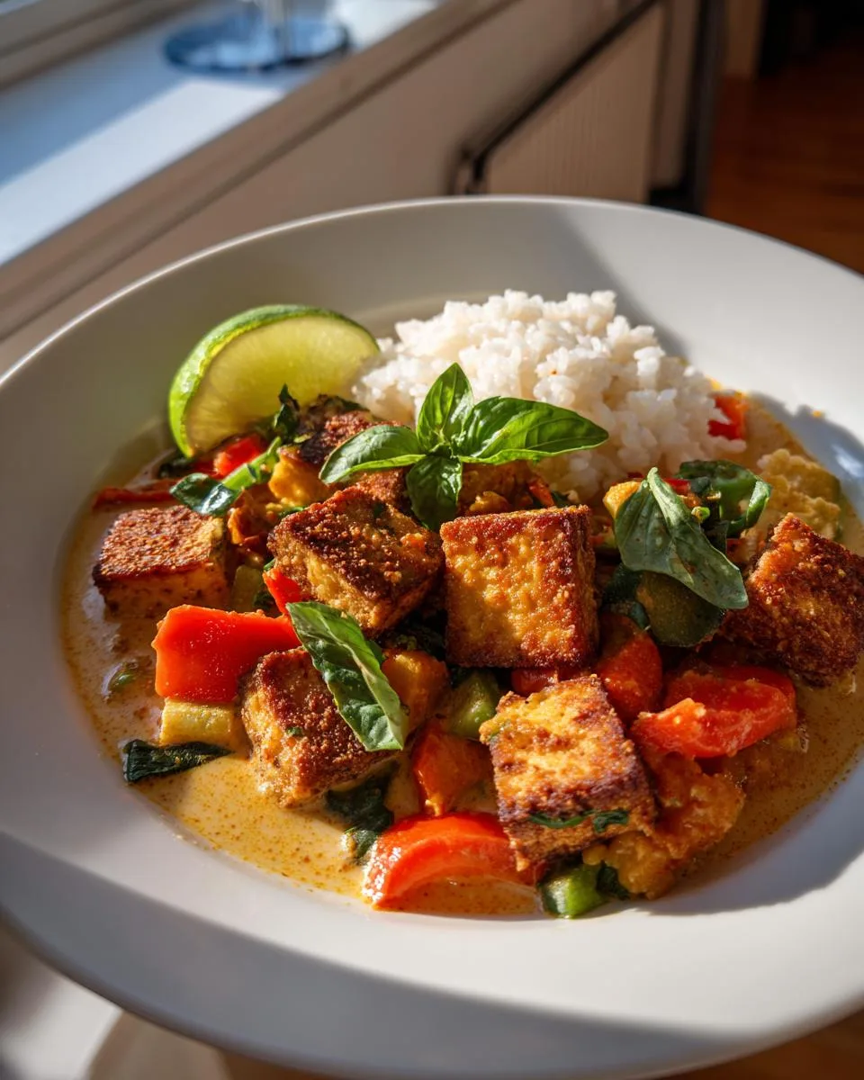 25-Minute Thai Red Curry with Tofu - Bold & Irresistible 9 Thai Red Curry with Tofu - detail 4