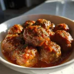 Hearty Vegan Meatballs in Tomato Gravy - 30-Minute Comfort 8 Vegan Meatballs in Tomato Gravy