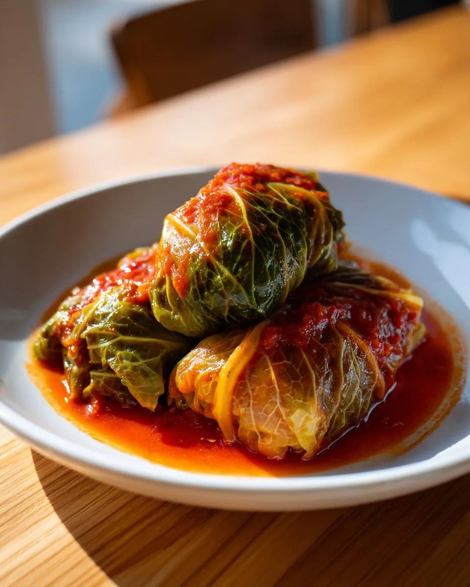 Vegan Stuffed Cabbage Rolls - detail 4