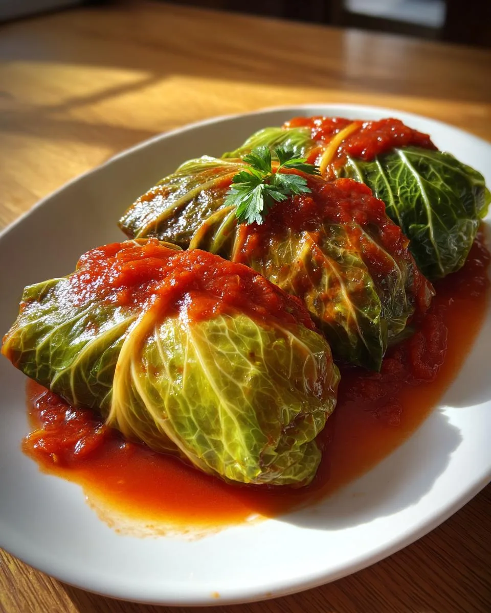 Vegan Stuffed Cabbage Rolls - detail 3