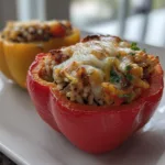 Hearty Wild Rice Stuffed Peppers Packed With 7g Protein 10 Wild Rice Stuffed Peppers
