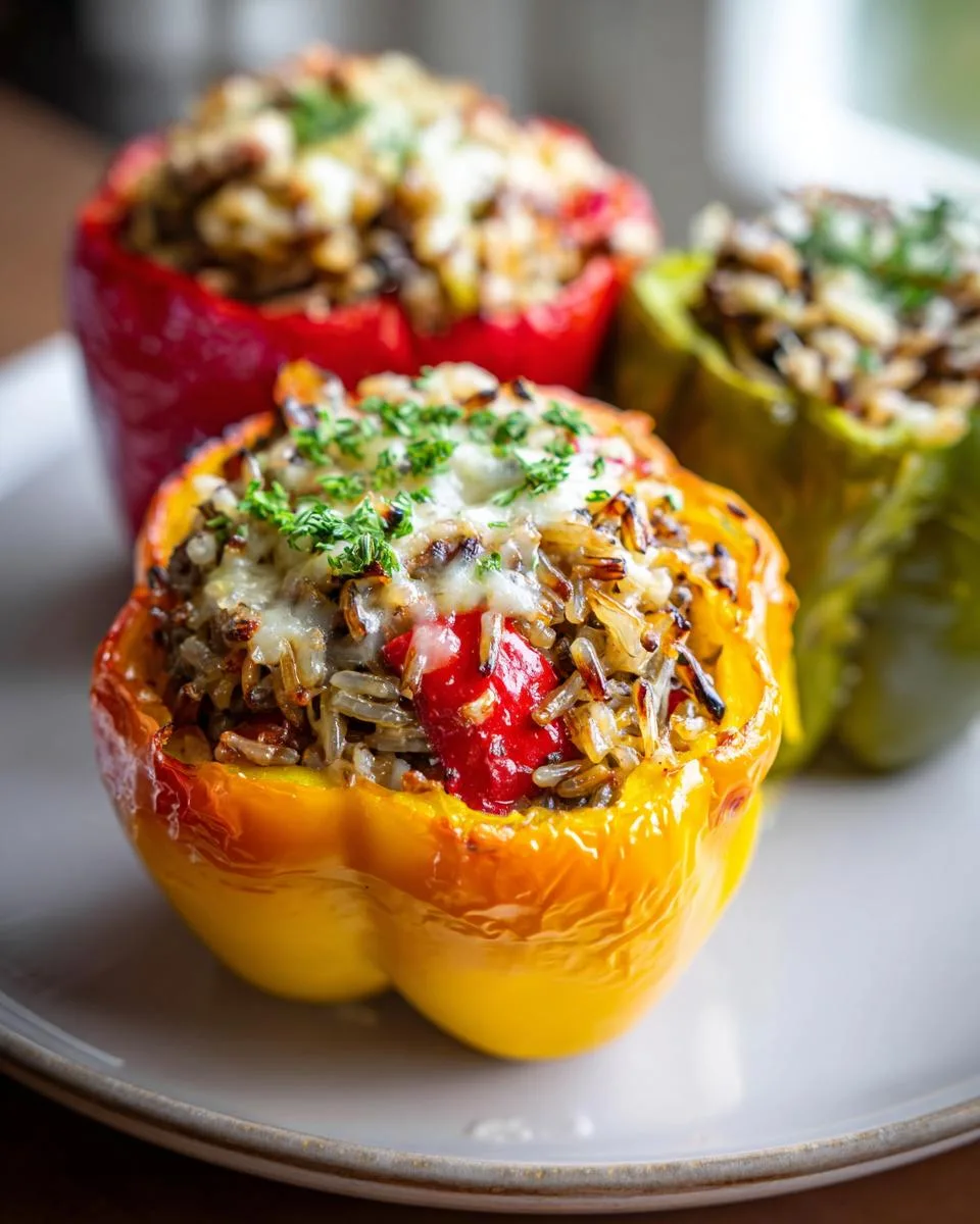 Hearty Wild Rice Stuffed Peppers Packed With 7g Protein 7 Wild Rice Stuffed Peppers - detail 2